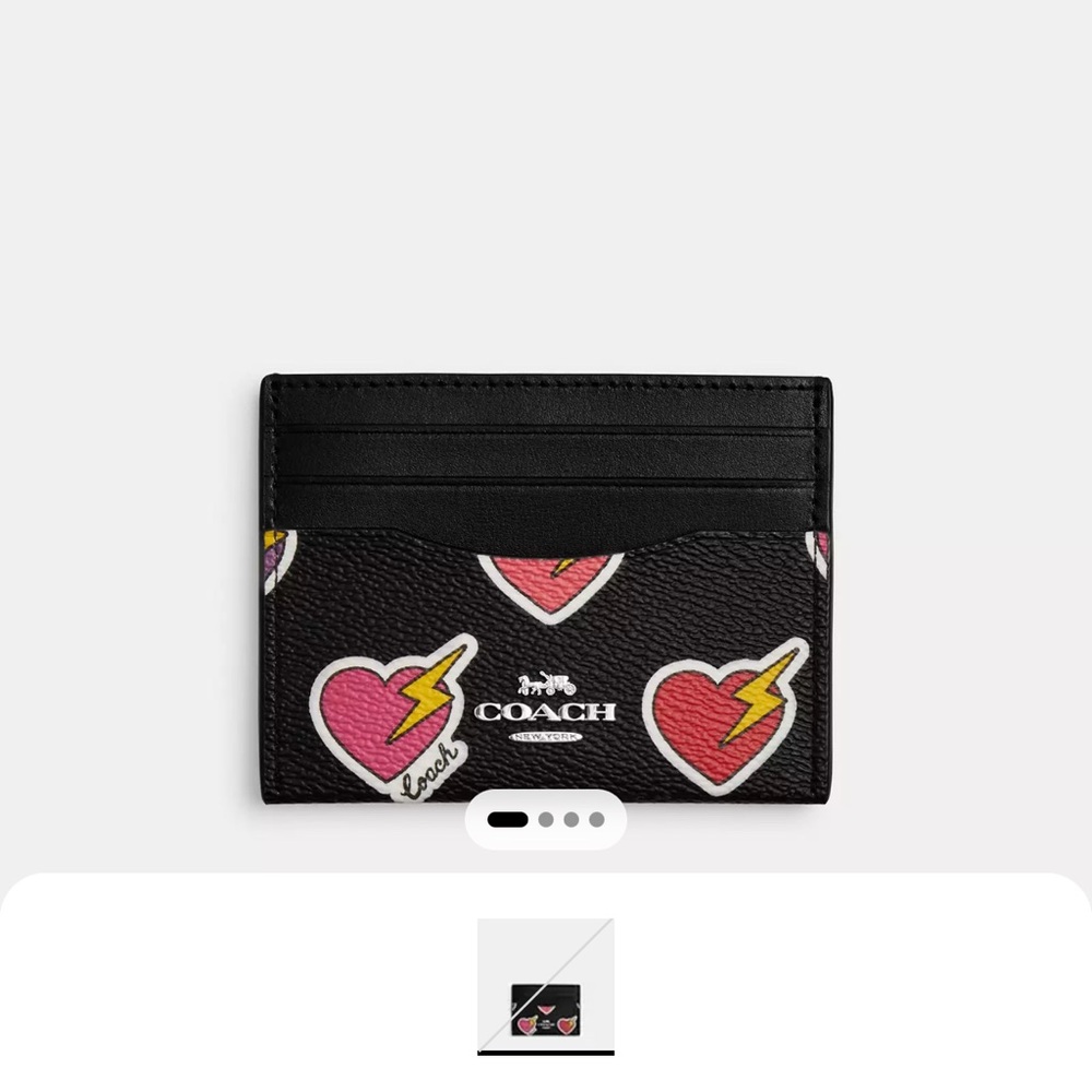 SOLD-Limited edition coach card holder